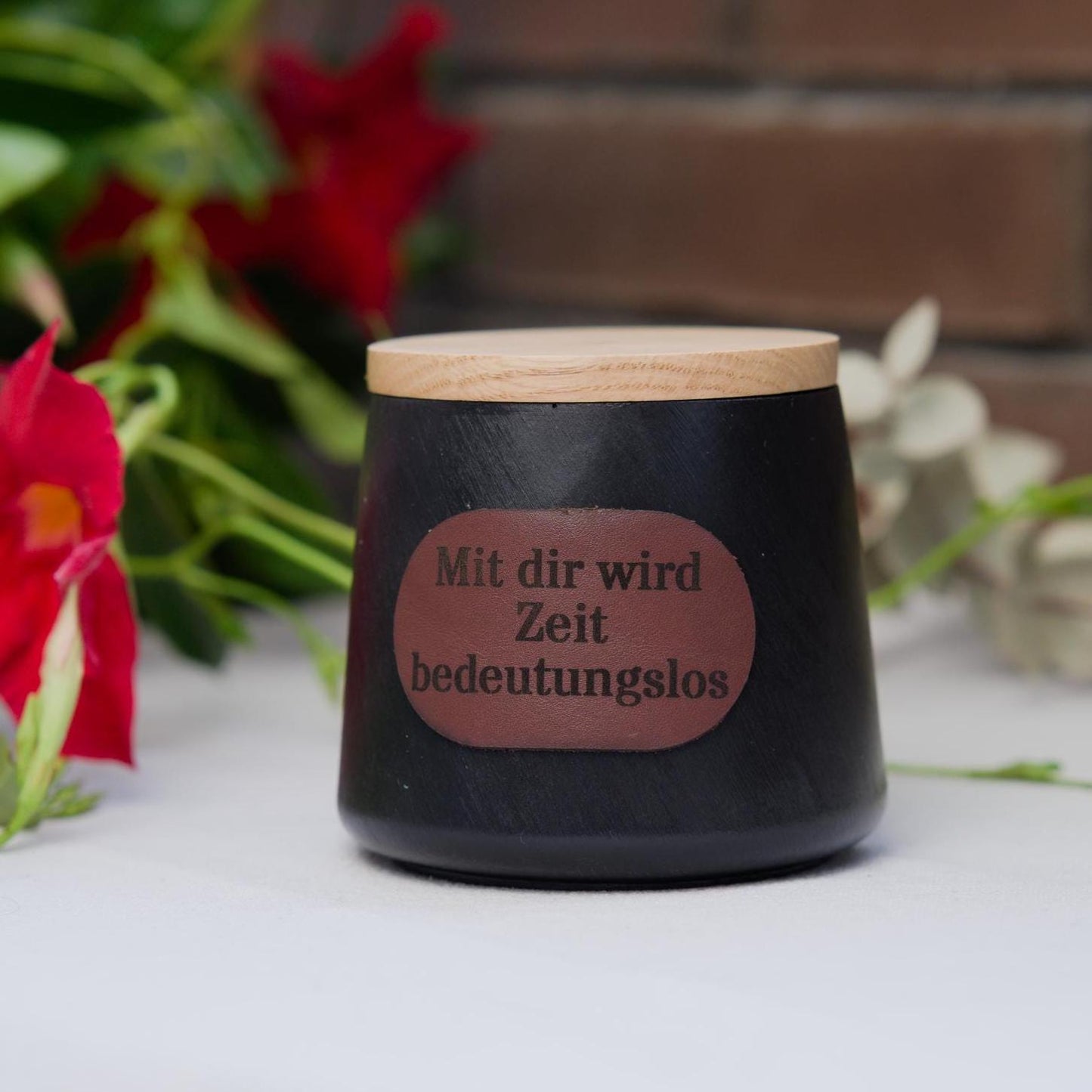 Duftkerze „Mit dir wird Zeit bedeutungslos“