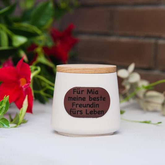 Personalisierte Duftkerze für beste Freundin