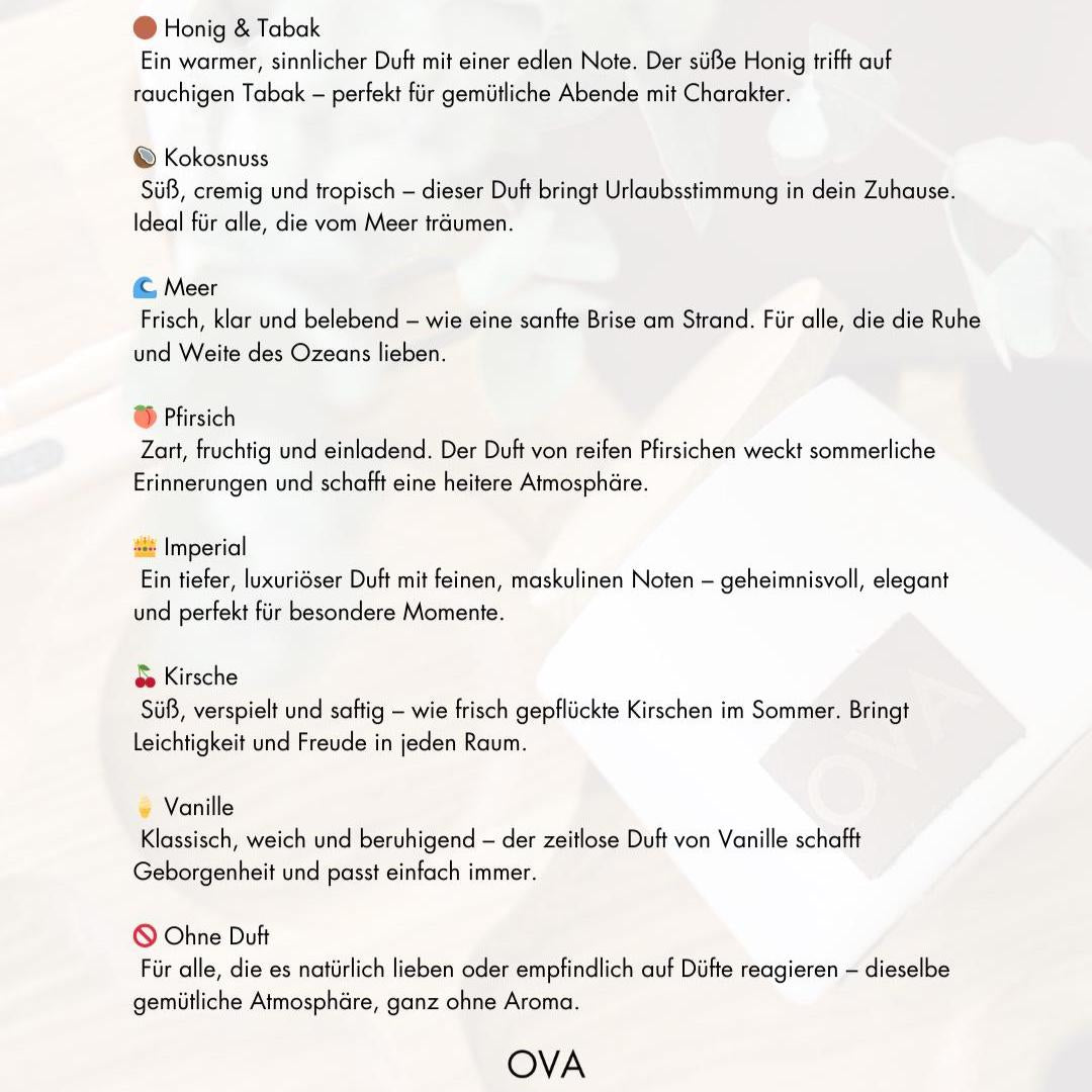 Duftkerze „Jeden Tag neu verliebt“